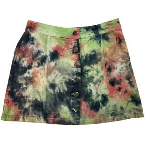 Divided by H&M Tie Dye Jean Skirt
